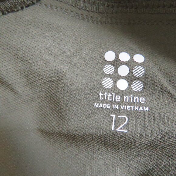 TITLE NINE Clamber Hiking Outdoor Pants in Khaki Green Gorpcore - Size US 12 - Picture 13 of 14